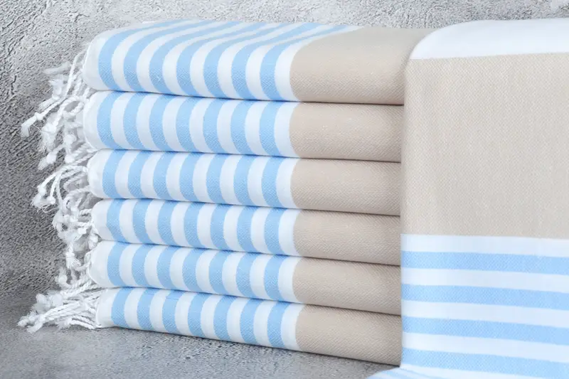 Wedding For Favor, Travel towel, 70x40 Cotton Striped Towel, Personalized Home Gift Wedding, Embroidery Towel, Gift For Her, Personalized Gift - 1