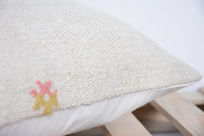 Vintage Pillow, Turkish Pillow, Boho Throw Cushion Cover, Farmhouse Cushion Case, Ethnical Kilim Rug Pillow, 12x20 White Pillow Sham, Cushion Case - 7