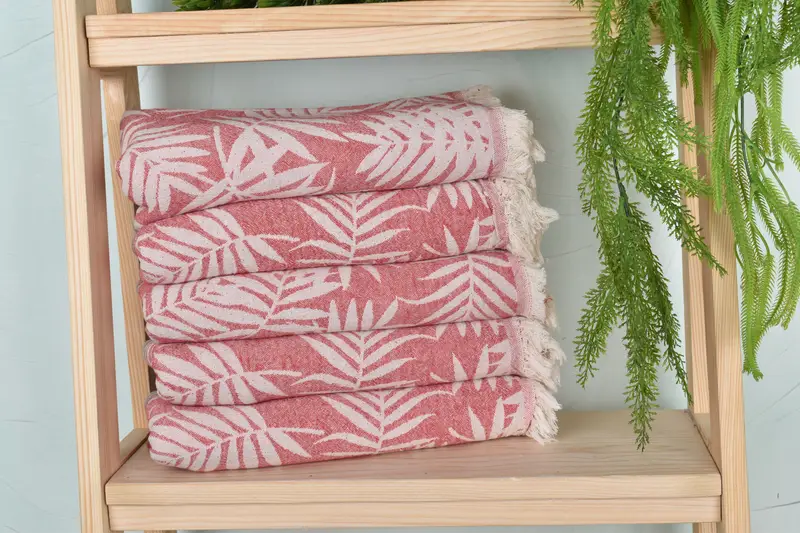 Home Gift, Soft and absorbent Turkish towel, Absorbent Turkish towel, Hammam towel, Quick-Dry Beach Towel, 64x40 Cotton Floral Patterned Towel - 3