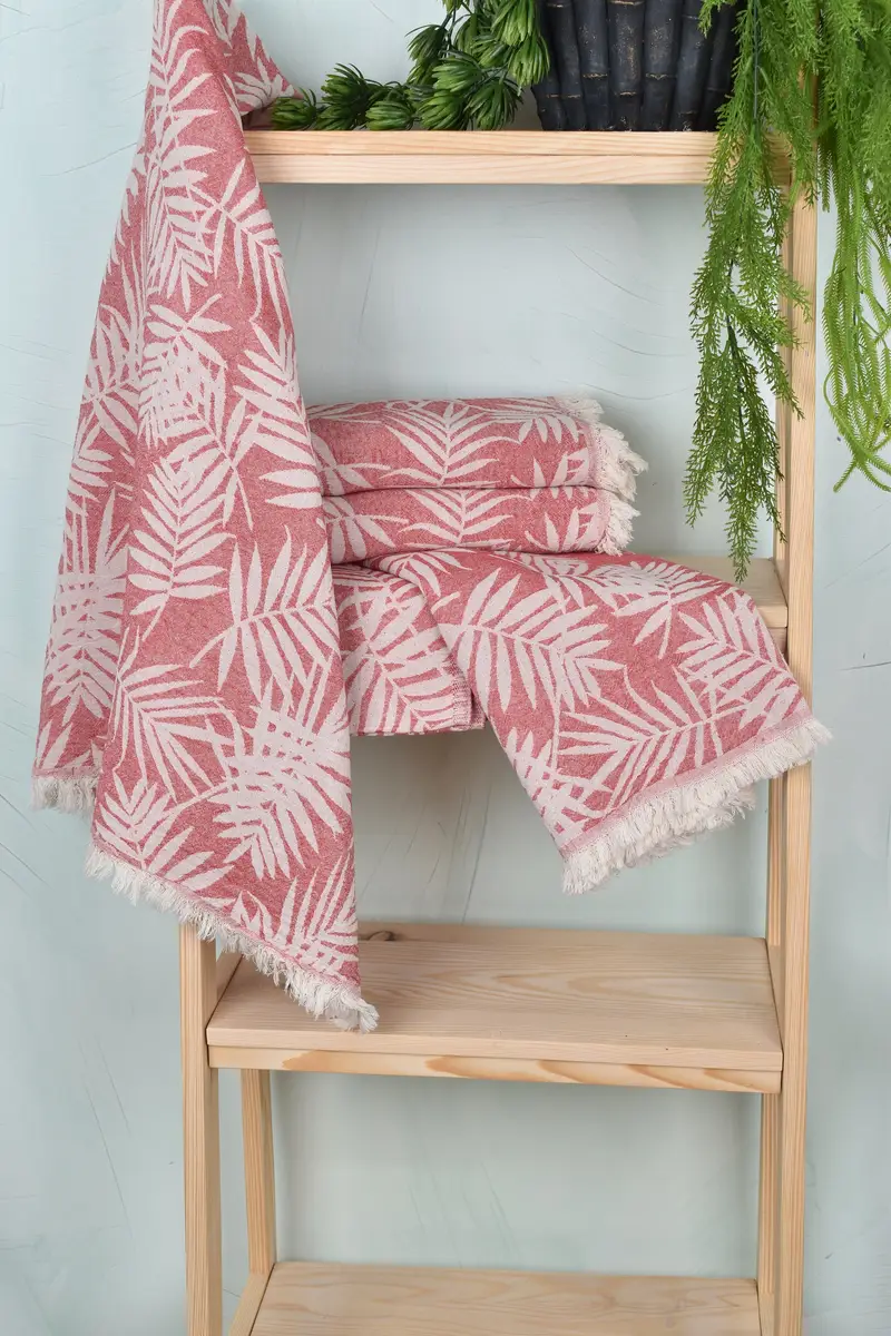 Home Gift, Soft and absorbent Turkish towel, Absorbent Turkish towel, Hammam towel, Quick-Dry Beach Towel, 64x40 Cotton Floral Patterned Towel - 7