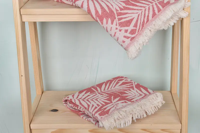 Home Gift, Soft and absorbent Turkish towel, Absorbent Turkish towel, Hammam towel, Quick-Dry Beach Towel, 64x40 Cotton Floral Patterned Towel - 6