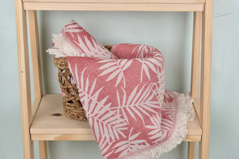 Home Gift, Soft and absorbent Turkish towel, Absorbent Turkish towel, Hammam towel, Quick-Dry Beach Towel, 64x40 Cotton Floral Patterned Towel - 5