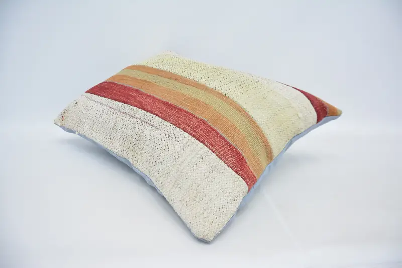 20x28 Yellow Pillow, Gift Pillow, Garden Cushion Case, Handmade Kilim Cushion, Interior Designer Pillow, Cushion, Indoor Cushion Case - 6