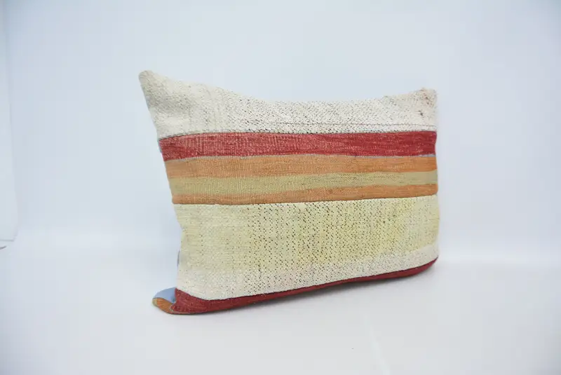 20x28 Yellow Pillow, Gift Pillow, Garden Cushion Case, Handmade Kilim Cushion, Interior Designer Pillow, Cushion, Indoor Cushion Case - 3