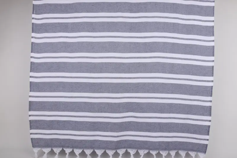 Home Gift, Quick-dry peshtemal, 68x36 Cotton Striped Terry Towel, Personalized Wedding Gift, Organic cotton Turkish peshtemal towel, Bridesmaid Gift - 3