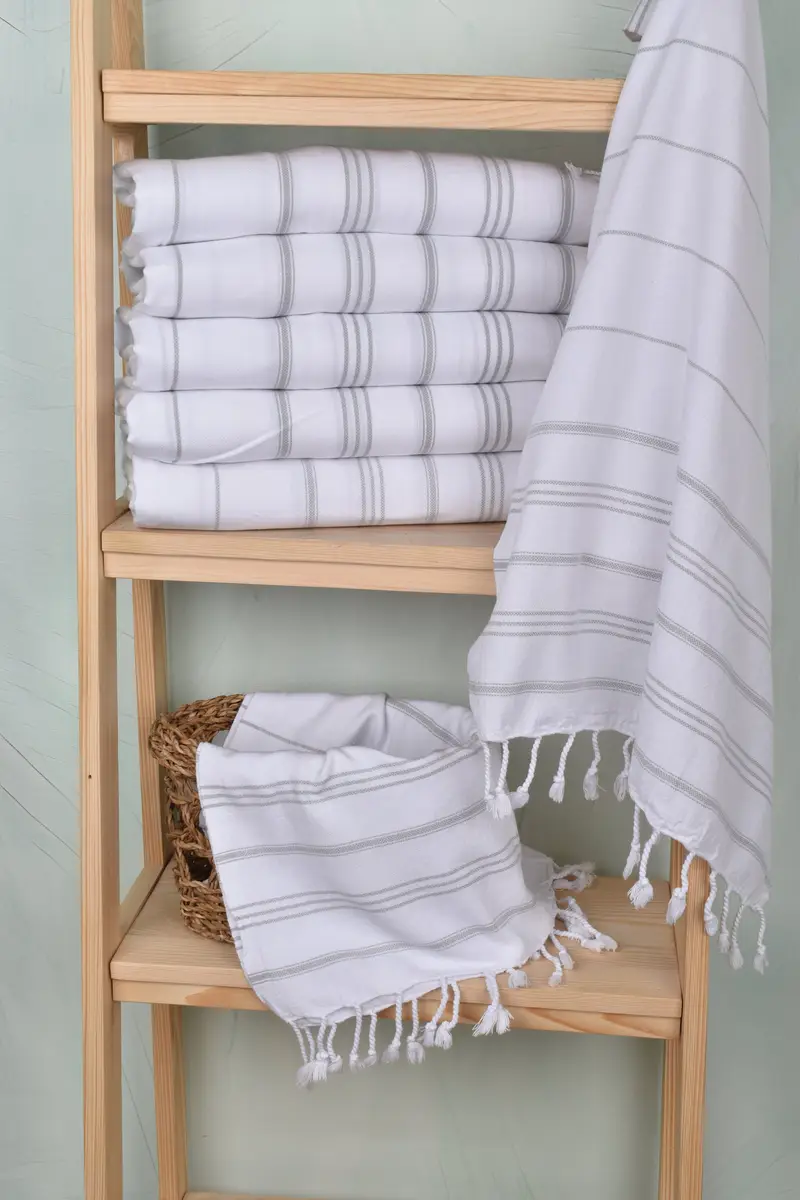 Spa Towel, Gift For Him, 40x24 Cotton Striped Towel, Personalized Hand Towel, Wedding Favors, Boyfriend Gift, Kitchen Towel, Bachelor Party Favors - 3