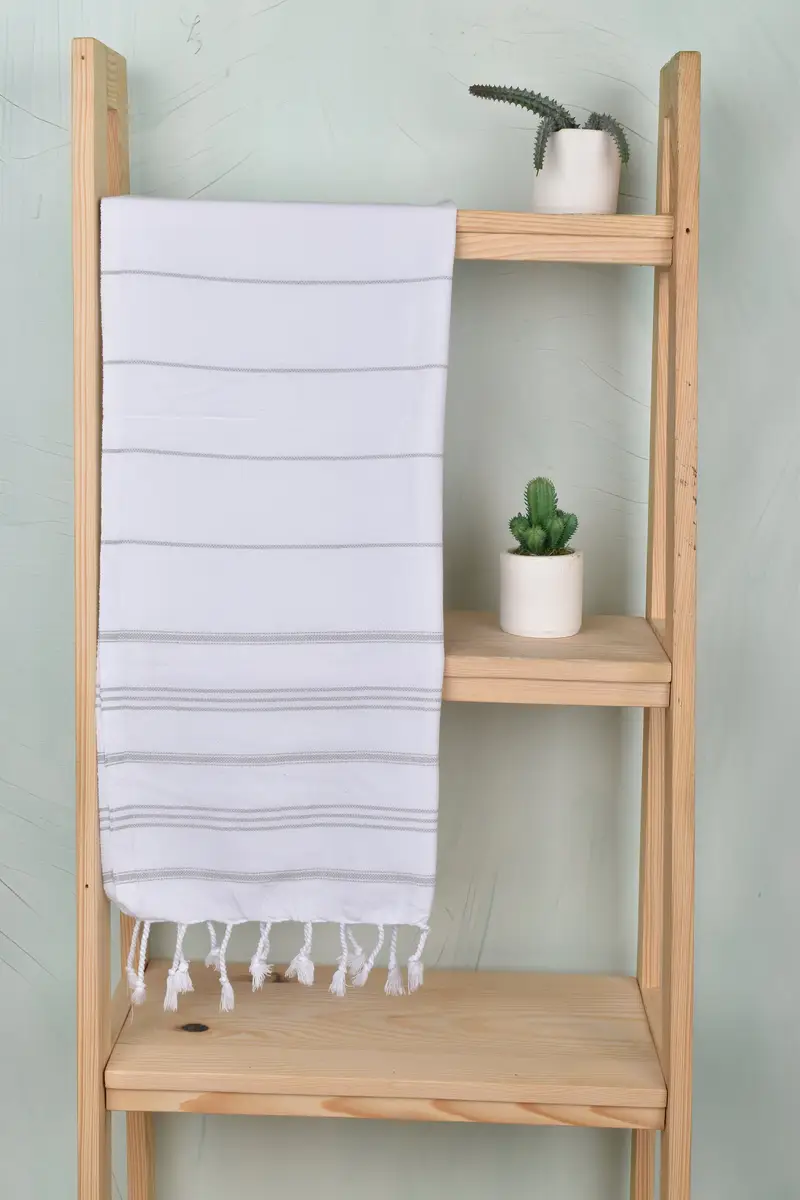 Spa Towel, Gift For Him, 40x24 Cotton Striped Towel, Personalized Hand Towel, Wedding Favors, Boyfriend Gift, Kitchen Towel, Bachelor Party Favors - 8