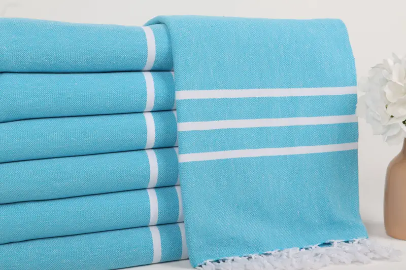 Turkish Towel Beach Towel, 70x40 Cotton Striped Towel, Custom Wedding Gifts, Bath towel, Decorative Towel, Bachelorette Gifts, Bridal Party Gifts - 2