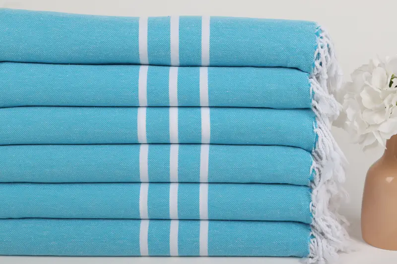 Turkish Towel Beach Towel, 70x40 Cotton Striped Towel, Custom Wedding Gifts, Bath towel, Decorative Towel, Bachelorette Gifts, Bridal Party Gifts - 3