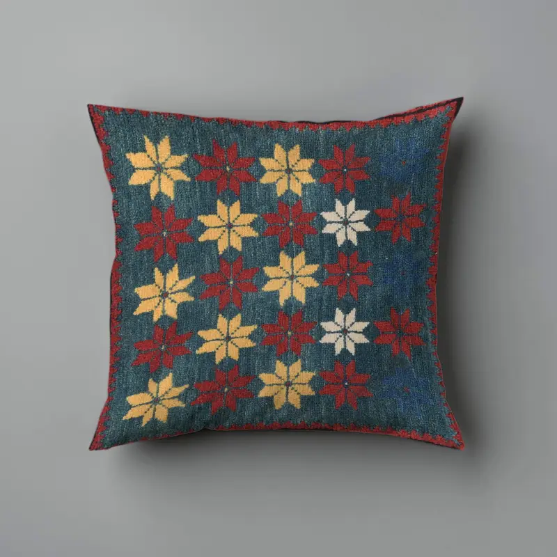 Vintage Geometric Bohemian Cushion Case, Moroccan Pillow Case - 1