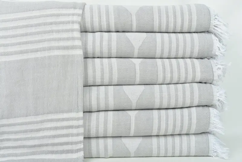 Organic Beach Blanket, Wedding Favors, Throw Blanket Couch, 84x60 Cotton Patterned Towel, Valentines Day Gift For Him, Woven Throw Blanket - 2