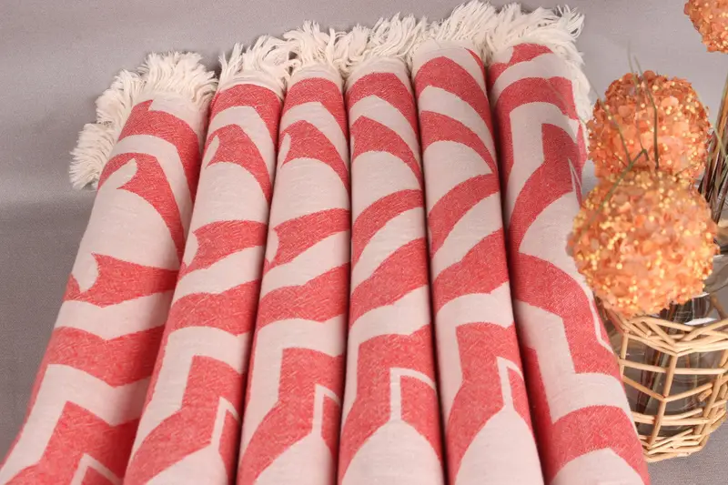 Friends Beach Towel, Quick-Dry Beach Towel, Turkish hand towel, Personalized Beach Towel, 68x36 Cotton Tulip Patterned Towel, Bridal Shower Favor - 4