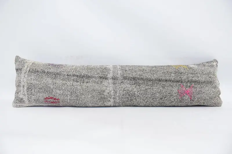 ベージュヴィンテージ枕カバー、12x47インチギフト枕カバー - 1