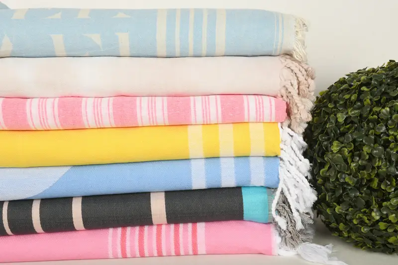 Absorbent Turkish towel, Beach towel, Custom Wedding Gifts, Bridal Shower Favor, Eco-Friendly Turkish Towel, 70x40 Cotton Set of 8 Towel - 3