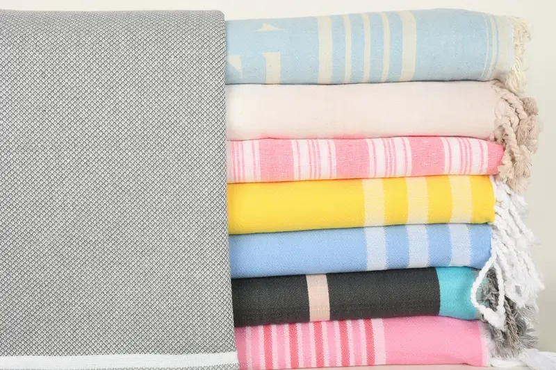 Absorbent Turkish towel, Beach towel, Custom Wedding Gifts, Bridal Shower Favor, Eco-Friendly Turkish Towel, 70x40 Cotton Set of 8 Towel - 1