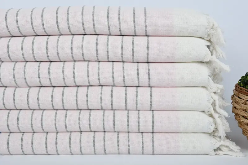 Düğün Hediyesi, Türk El Havlusu, 36x18 Pamuklu Çizgili Terry Havlu, Erkek Arkadaş İçin Hediye, Seyahat Havlusu, Özel İsim Havlusu, Monogramlı El Havlusu - 2