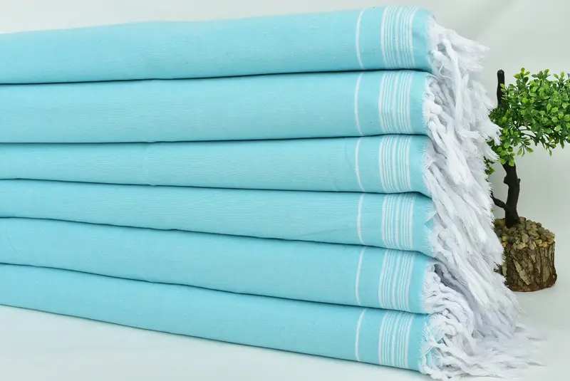 Monogram Blanket, Sofa Cover, Personalized Blanket, Wedding Hand Made Gift, 92x56 Cotton Striped Towel, Personalized Gifts, Bachelorette Party Items - 3