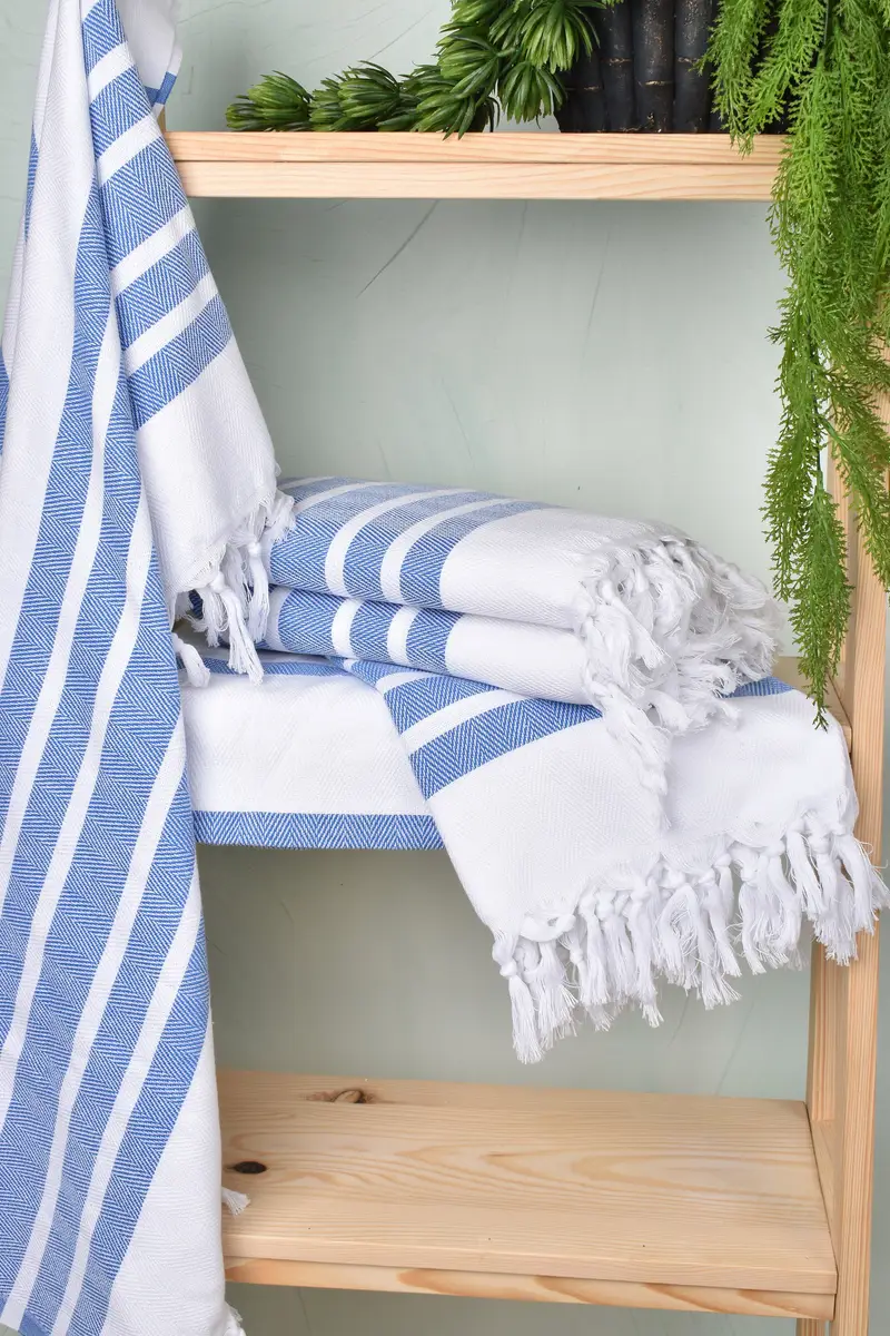 Baby Boy Gift, Thin towel, Gifts For Him, Bachelor Party Favors, 70x40 Cotton Herringbone Towel, Organic Cotton Towel, Sand-resistant towel - 6