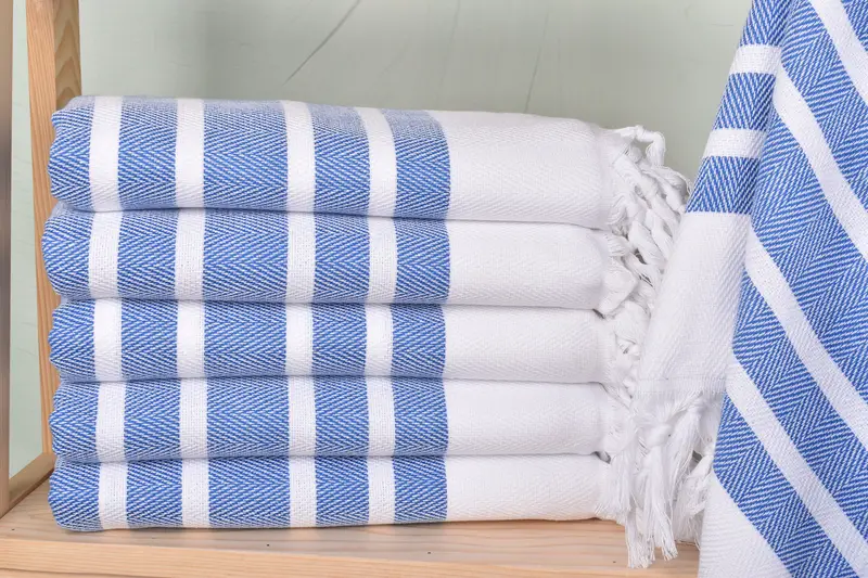 Baby Boy Gift, Thin towel, Gifts For Him, Bachelor Party Favors, 70x40 Cotton Herringbone Towel, Organic Cotton Towel, Sand-resistant towel - 1