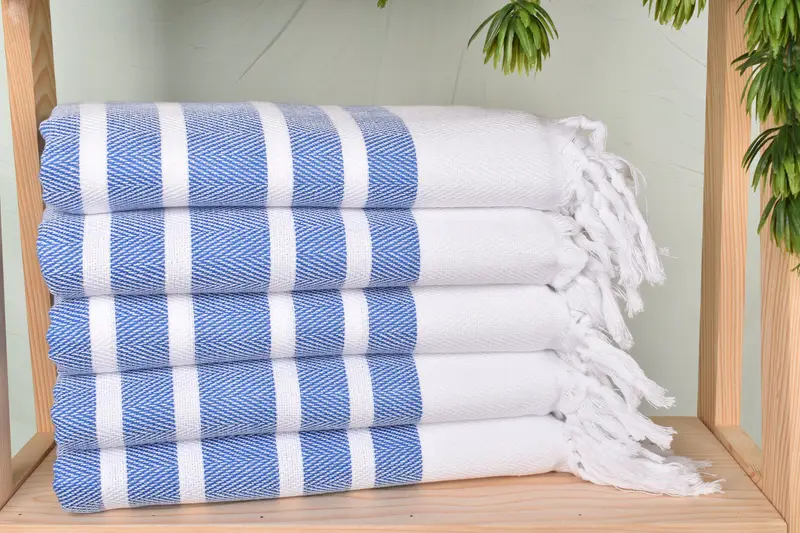Baby Boy Gift, Thin towel, Gifts For Him, Bachelor Party Favors, 70x40 Cotton Herringbone Towel, Organic Cotton Towel, Sand-resistant towel - 2