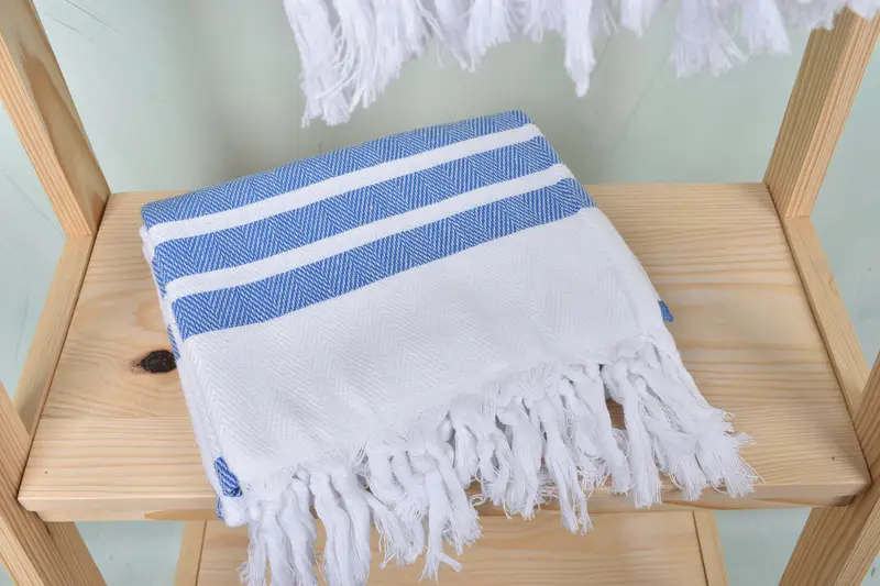 Baby Boy Gift, Thin towel, Gifts For Him, Bachelor Party Favors, 70x40 Cotton Herringbone Towel, Organic Cotton Towel, Sand-resistant towel - 5