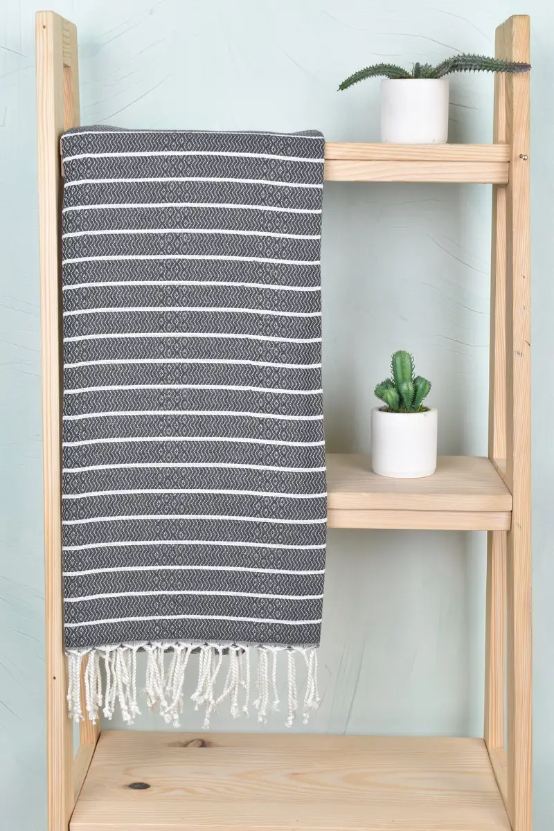 Personalised Gift, Absorbent towel, Bachelorette Party Items, Beach Towel Bulk, Soft towel, 70x40 Cotton Striped Towel, Absorbent Turkish towel - 8