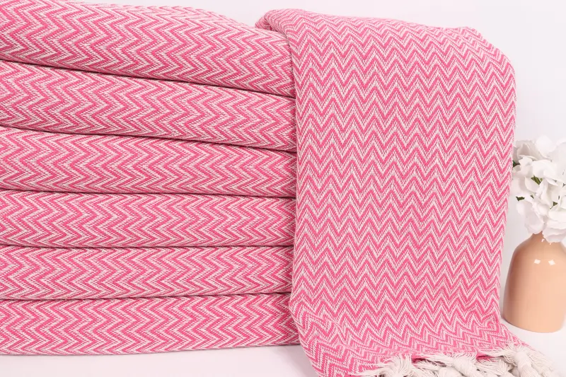 Personalisierte Geschenke, Brautgeschenk, Hauswarminggeschenk, Junggesellenhandtuch, Bio -Wurf, 76x64 Baumwoll Zick Zack -Zack -Handtuch, Wurfdecke Couch - 2