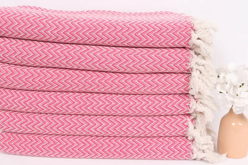 Personalisierte Geschenke, Brautgeschenk, Hauswarminggeschenk, Junggesellenhandtuch, Bio -Wurf, 76x64 Baumwoll Zick Zack -Zack -Handtuch, Wurfdecke Couch - 3