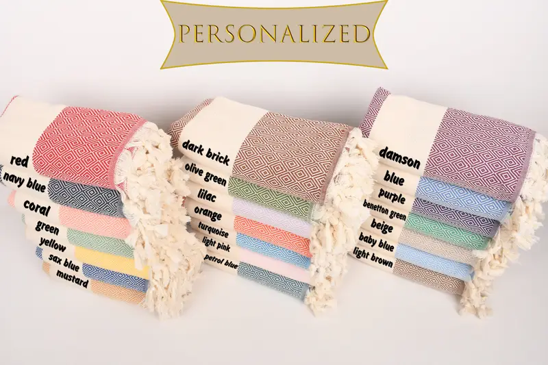 Towel With Name, Lightweight towel, Wedding Gift, Summer Gift Ideas, Wedding Towel, Girl Trip Party Favor, Bachelorette Party Favors, Birthday Gift - 2