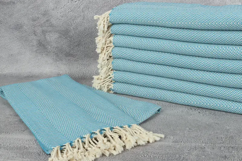 Engagement Gift, Handwoven Turkish bath towel, 70x40 Cotton Chevron Towel, Personalized Wedding Gift, Bachelorette Party Gift, Summer Gift - 2