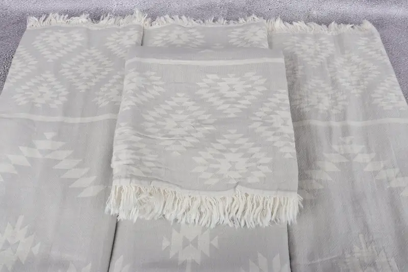 Unique Gift, Personalized Towel Gift, Custom Beach Towel, Lightweight Turkish towel, Bridesmaid Towel, Personalized Gift, 70x36 Cotton Kilim Towel - 5