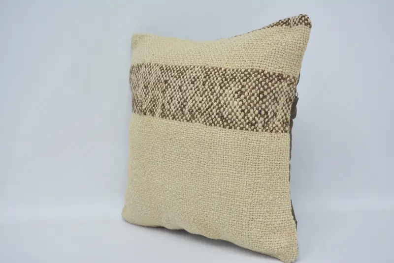Geometric Embroidered Throw Pillow, 12x12 Inches Size Pillow - 4