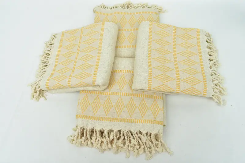 Gift For Her, Fringed Turkish towel for poolside, Monogram Turkish Towel, Bridal Gifts, Wedding Gift, Spa Towel, 70x36 Linen Kilim Design Towel - 6