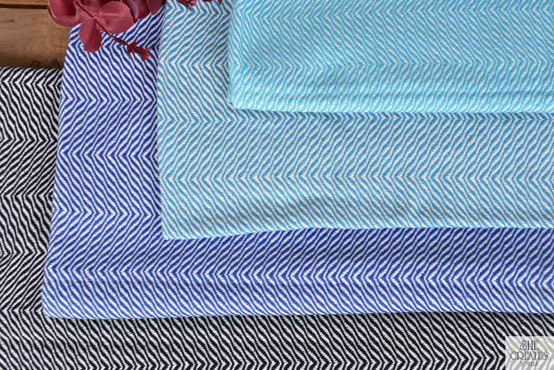 Hızlı kuru plaj havlusu, Türk Banyo Havlusu, Noel Hediyesi, Organik Havlu, Bachelorette Party Eşyaları, 70x40 Pamuk Chevron Havlu, Plaj Havlusu - 4