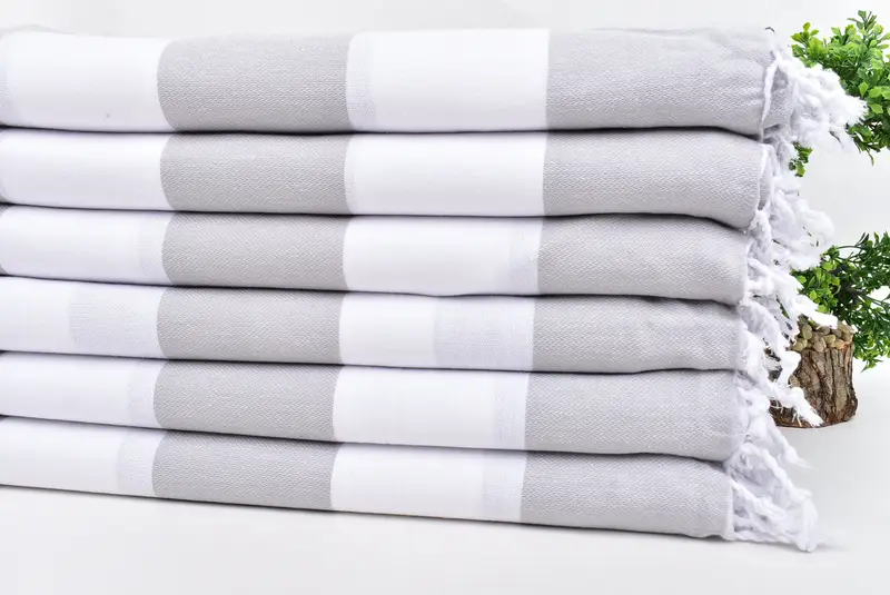 Merry Christmas Gifts, Bachelorette Party Gift, Hammam Towel USA, Best Wedding Gift, 70x40 Cotton Striped Towel, Turkish bath towel, Bridesmaid Gift - 3