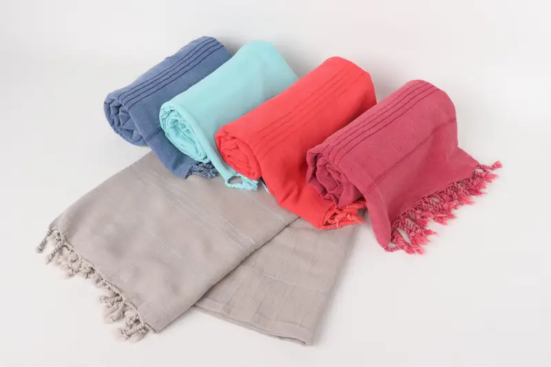 Best Friend Christmas Gift, Bachelorette Party Gifts, Turkish bath towel, 64x36 Cotton Striped Stonewashed Towel, Monogram Turkish Towel - 5