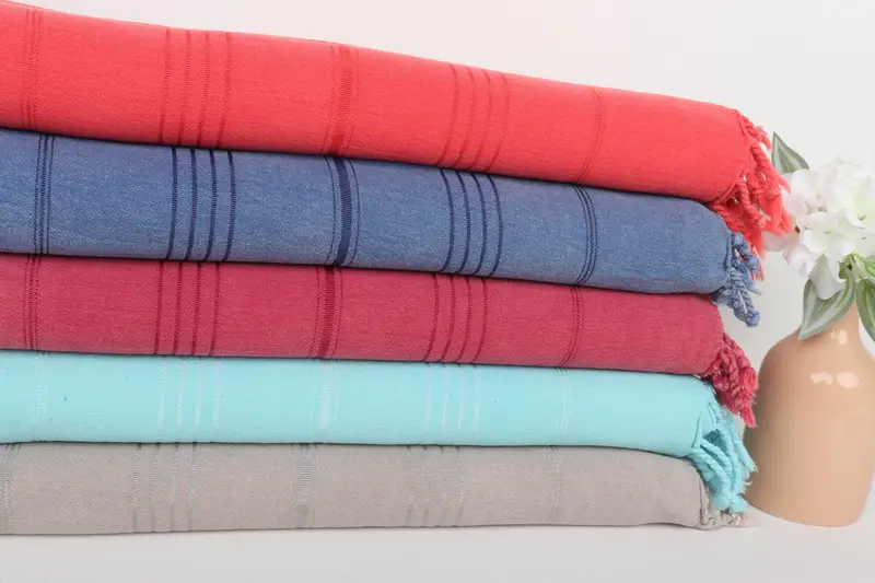 Best Friend Christmas Gift, Bachelorette Party Gifts, Turkish bath towel, 64x36 Cotton Striped Stonewashed Towel, Monogram Turkish Towel - 2