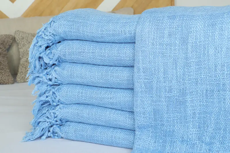 Tablecloth, Bachelor Party Favors, 80x56 Cotton Solid Towel, Beach Wedding Favor, Woven Throw Blanket, Organic Throw, Personalized Gifts - 2