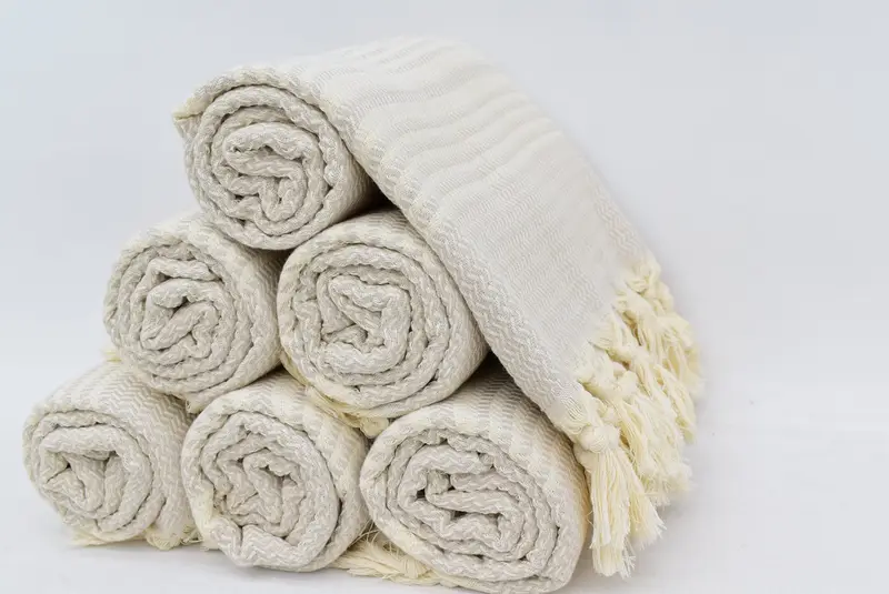Organic towel, Organic Towel, Beach Towel Gift, 70x40 Cotton Striped Towel, Eco-Friendly Turkish Towel, Bachelorette Party Favor, Bridal Shower Gift - 8