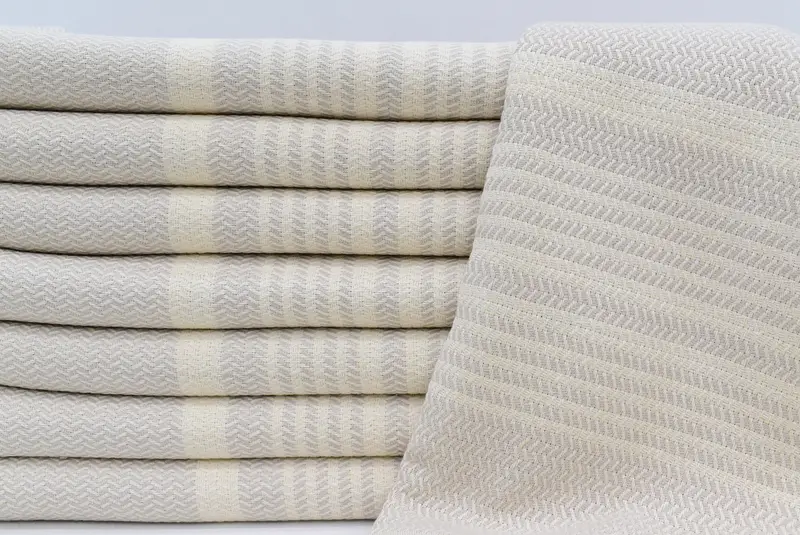 Organic towel, Organic Towel, Beach Towel Gift, 70x40 Cotton Striped Towel, Eco-Friendly Turkish Towel, Bachelorette Party Favor, Bridal Shower Gift - 1