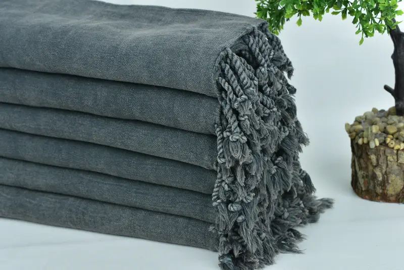 Custom Towel, 64x36 Cotton Striped Stonewashed Towel, Sand-free towel, Unique Gift, Sand-Resistant Peshtemal, Lightweight towel, Friends Beach Towel - 3