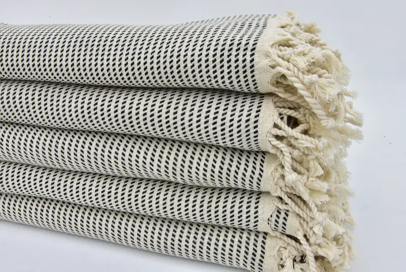 Personalized Gift, Beach Theme Wedding Gift, 70x40 Cotton Polka Dot Towel, Spa Towel, Lightweight towel, Yoga Towel, Home Decor Towel, Custom Towel - 4