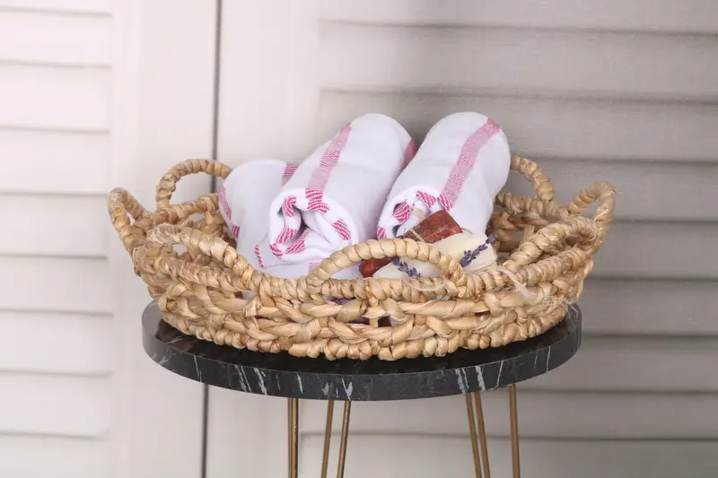 Turkish Towel Hand Towel, Summer Gift, Bathroom Towels, 36x24 Cotton Herringbone Towel, Decorative Towel, Monogrammed Hand Towel, Embroidery Towels - 4