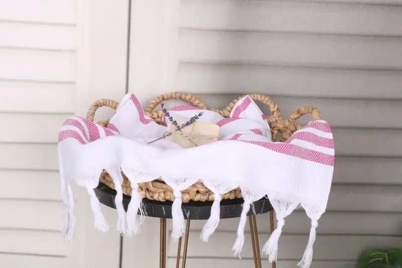 Turkish Towel Hand Towel, Summer Gift, Bathroom Towels, 36x24 Cotton Herringbone Towel, Decorative Towel, Monogrammed Hand Towel, Embroidery Towels - 2