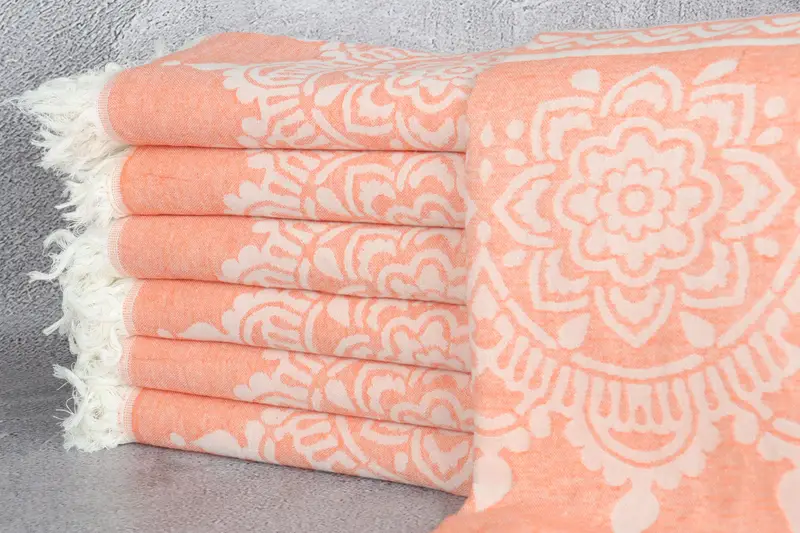 Bridesmaid Gifts Personalized, Gifts For Him, Monogram Beach Towel, Yoga Towel, Bachelorette Party Decorations, 74x36 Cotton Floral Patterned Towel - 2