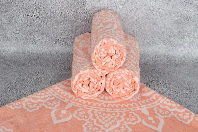 Bridesmaid Gifts Personalized, Gifts For Him, Monogram Beach Towel, Yoga Towel, Bachelorette Party Decorations, 74x36 Cotton Floral Patterned Towel - 8