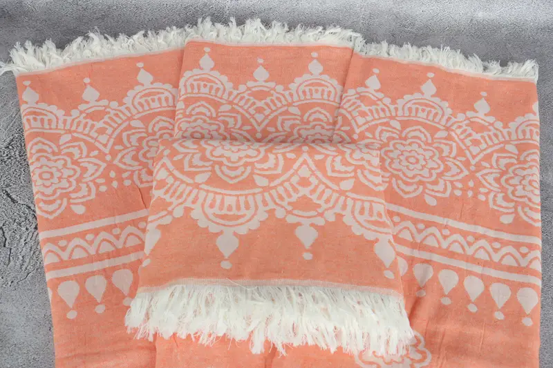 Bridesmaid Gifts Personalized, Gifts For Him, Monogram Beach Towel, Yoga Towel, Bachelorette Party Decorations, 74x36 Cotton Floral Patterned Towel - 5