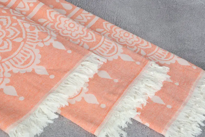 Bridesmaid Gifts Personalized, Gifts For Him, Monogram Beach Towel, Yoga Towel, Bachelorette Party Decorations, 74x36 Cotton Floral Patterned Towel - 6