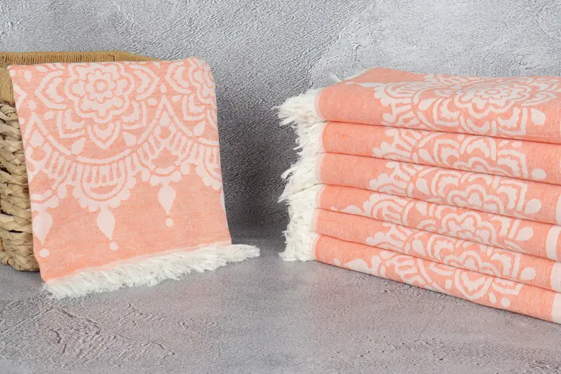 Bridesmaid Gifts Personalized, Gifts For Him, Monogram Beach Towel, Yoga Towel, Bachelorette Party Decorations, 74x36 Cotton Floral Patterned Towel - 4