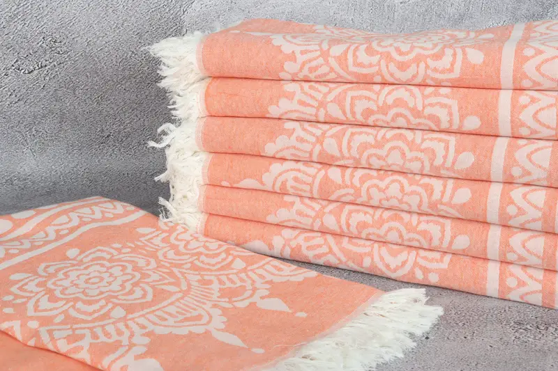 Bridesmaid Gifts Personalized, Gifts For Him, Monogram Beach Towel, Yoga Towel, Bachelorette Party Decorations, 74x36 Cotton Floral Patterned Towel - 3